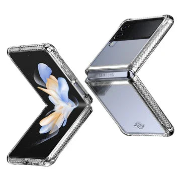 Itskins Hybrid Clear Case For Samsung Galaxy Z FliP 4 - Transparent - Tashqila Itskins Hybrid Clear Case For Samsung Galaxy Z FliP 4 - Transparent - Tashqila